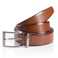 Tom Tailor Ledergürtel "TTBILL", Herren, Gr. 115, braun (hellbraun), Materialmix, Gürtel Ledergürtel, 3.5 cm breiter Herrengürtel, Freizeit- und Anzugsgürtel, bis Gr. 120