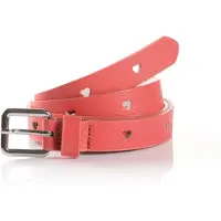 Tom Tailor Synthetikgürtel "TTPEACH", Mädchen, Gr. 75, rosa, Materialmix, Gürtel Synthetikgürtel, 2 cm breiter Kinder Gürtel, Mädchen
