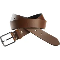 Man'S World Mans World Ledergürtel im klassischen Design mit edel schimmernder Schnalle - NEW