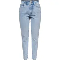 ONLY Straight Fit Jeans Stone Wash Stretch Denim High Waist 5-Pocket ONLEMILY - 28W / 30L