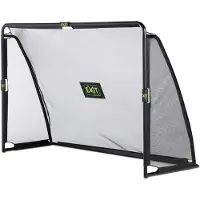Exit Coppa Stahl-Fußballtor 220x170cm, Fußballtor, für Kinder, Garten, Schwarz