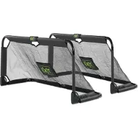 Exit Panna Fußballtore 2er-Set 150x60 cm, faltbare Fußballtore für Kinder und Straßenfußball, Stahlrahmen, für Garten und Park