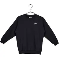 Nike Mädchen Pullover Club Fleece Sweatshirt FD2923-010 137-147 - Black/White - 137-147