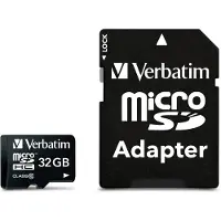Verbatim Premium, 32 GB, MicroSDHC, Klasse 10, 90 MB/s, 10 MB/s, Schwarz