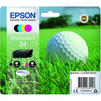 Epson Original Tintenpatronen 34 CMYK, Mixpack, cyan, magenta, gelb, schwarz