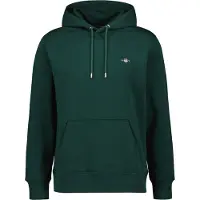 Gant für Herren. 2007058 Shield Hoodie grün (L), Lässig, Baumwolle, Langarm