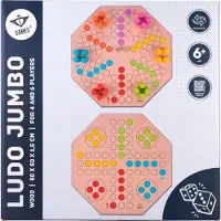 Angel Sports Angeltoys Holz-Ludo-Spiel, Jumbo-Größe (50x50 cm)