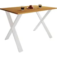VCM Premium Holz Esstisch Küchentisch Xona X 110x80