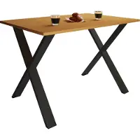 VCM Premium Holz Esstisch Küchentisch Xona X 110x80