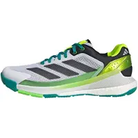Adidas Crazyquick Boost Padel Padelschuhe Padel-Tennis Sportschuhe weiss/schwarz/grün JP7203, Schuhgröße:44 EU