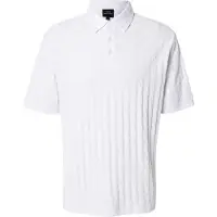 Armani Exchange für Herren. XM001292AF10337U0002 Mercerisiertes weißes Poloshirt (XXL), Lässig, Baumwolle, Kurzarm