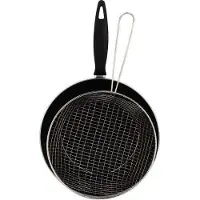 Menastyl Bratpfanne – – 3645749 – Emaillierter Stahl – Schwarz – 26 cm – Geeignet für alle Herdarten, inklusive Induktion