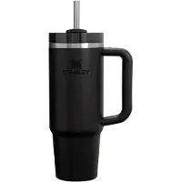 Stanley Quencher H2.O FlowState Tumbler Edelstahlbecher mit Strohhalm medium Black 2.0 1 St.