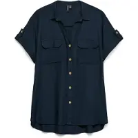 Vero Moda "VMBUMPY S/S SHIRT WVN GA NOOS" Viskose, regular fit