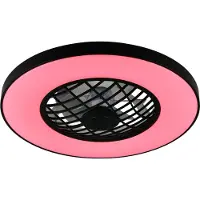 REALITY IMPORT LED-Ventilator Linköping leise CCT RGB Remote Lautsprecher