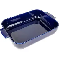 Peugeot Auflaufform Rechteckig Blau 34 cm
