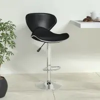 vidaXL Barhocker Schwarz Kunstleder - Barhocker - Tresenhocker - Thekenhocker - Barstuhl