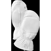 Hestra - Leather Box Mitt - Handschuhe Gr 4 grau/weiß