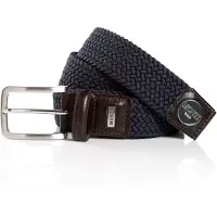 MONTI Flechtgürtel "BIRDIE", Herren, Gr. 110, blau (dunkelblau), Materialmix, unifarben, Gürtel Flechtgürtel, elastisch, integrierter Ballmarker magnetisch, 3,5 cm breit