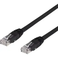 Deltaco TP-67S, 7 m, Cat6, U/UTP (UTP), RJ-45, RJ-45, Schwarz