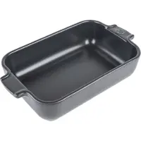 Peugeot Auflaufform APPOLIA Keramik rechteckig, 22 x 12 x 4,5 cm, Spülmaschinenfeste Keramikschale unempfindlich gegenüber Temperaturveränderungen, Farbe: schiefergrau