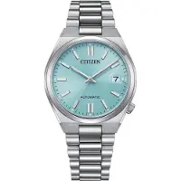 Citizen Automatikuhr "TSUYOSA 37 mm", blau (silberfarben, hellblau, hellblau), Armbanduhren, Damen, silberfarben, Automatikuhr, Armbanduhr, Damenuhr, Mechanische Uhr, Edelstahlarmband, analog, Tag