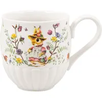 Villeroy & Boch Becher "Henkelbecher Spring Fantasy 440 ml bunt", bunt, Porzellan, Trinkgefäße, Becher