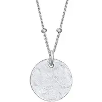 Elli Kette mit Anhänger "Halskette Kugelkette Disc Plättchen 925 Silber" Gr. 45, silber, Halsketten, Damen, ohne Stein, Silber 925 (Sterlingsilber), Kette mit Anhänger