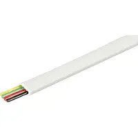 Goobay Telefonflachkabel 4-adrig 100 m Rolle, AWG 30, Kupfermaterial