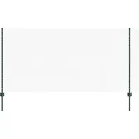 vidaXL Sechseckzaun mit Pfosten 25 x 1,2 m PVC-beschichteter Stahl