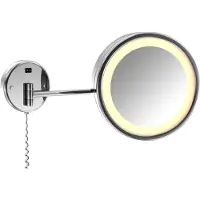 Steinberg Serie 650 Kosmetikspiegel, mit LED-Beleuchtung, zweiarmig, dreifach Vergrößerung, 6509020
