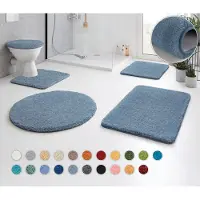 Kleine wolke Badematte "RELAX", Höhe 30 mm, rutschhemmend beschichtet, fußbodenheizungsgeeignet, Badteppich, Uni Farben, rechteckig, rund und als Set erhältlich