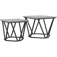 vidaXL Beistelltisch-Set 2 stk. Graues Sonoma 50 x 50 x 40 cm