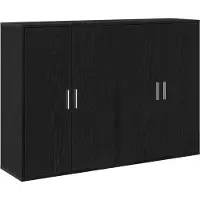 vidaXL Sideboard 2 stk. Schwarz Eichen-Optik 60 x 31 x 84 cm