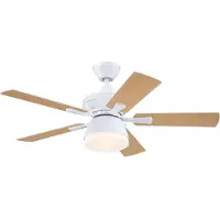 WESTINGHOUSE 7316340 Deckenventilator, Licht, weiß, leise - , 7316340, Weiß, für Wohnzimmer, Kunststoff, Modern
