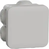 Schneider Electric Mureva BOX, Abzweigdose, 7 Tüllen Ø20, 65x65x45mm ENN05032