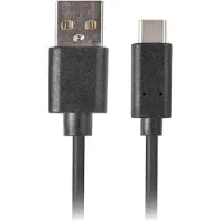 Lanberg CA-USBO-20CU-0030-BK, 3 m, USB A, USB C, USB 2.0, 0,48 Gbit/s, Schwarz