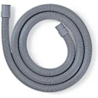 Nedis Ablaufschlauch - 21 mm - 19 mm - 1.5 Bar - 1.00 m - Anwendung: Schüssel / Waschmaschine - Grau