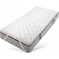 Hanse by RIBECO Topper "Ole", weiß, B:200cm H:7cm L:200cm, Gelschaum, Topper, Topper, Matratzentopper 90x200 cm & 140x200 cm und weitere Größen
