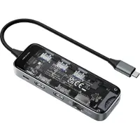 Deltaco USB-C Dockingstation 3xUSB/SD/microSD/2xHDMI/RJ45