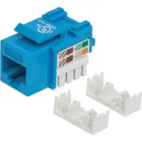 Intellinet Cat5e Modularbuchse, UTP, Keystone Jack, blau, benötigt LSA-Auflegewerkzeug, Flach, Blau, RJ-45, Weiblich, 22/26, Cat5e