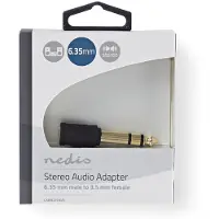 Nedis CABW23930AT Stereo-Audio-Adapter 6,35 mm auf 3,5 mm Buchse ABS Anthrazit