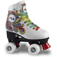 FILA Quad Bella White Kinder-Rollschuhe, 40, 2x2, 54