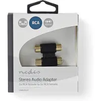 Nedis CABW24952AT Stereo-Audio-Adapter 2x Cinch Buchse beidseitig ABS Anthrazit