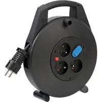 Brennenstuhl Vario-Line Box Kompakt Kabeltrommel 10m 3x Schuko 2x USB