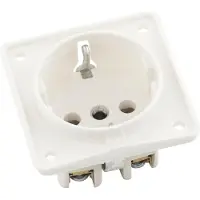 Hager 941852502, Typ F, 1 Modul(e), Schrauben, Weiß, Thermoplast, Matt