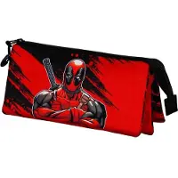 KARACTERMANIA Marvel Deadpool Bad Triple Mäppchen Rot Mann Rot One Size