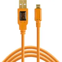Tether Tools TetherPro USB 2.0 A Stecker auf Micro-B 5-pin 4,6 m Orange