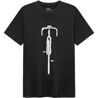 DEDICATED - T-Shirt Stockholm Bike Front - T-Shirt Gr XXL grau