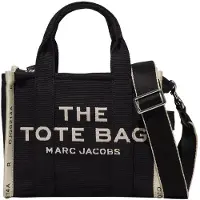 Marc Jacobs The Small Tote Tasche aus schwarzem Canvas